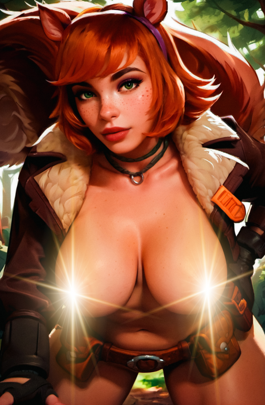 "Squirrely" Fantasy Of Cosplay Comic Cover Gallery