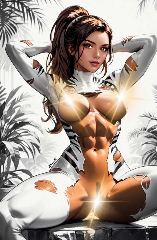 "White Tiger” Fantasy Of Cosplay Comic Cover Gallery