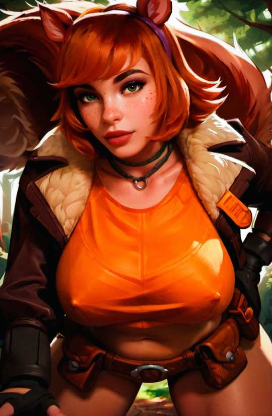 "Squirrely" Fantasy Of Cosplay Comic Cover Gallery