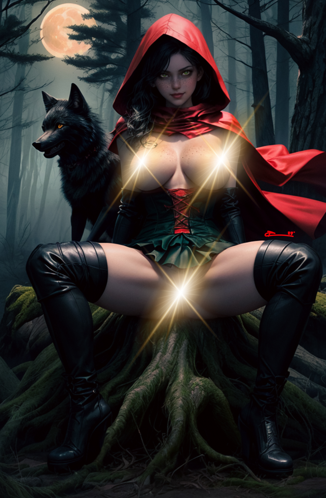 "Red Hood" Fantasy Of Cosplay Comic Cover Gallery