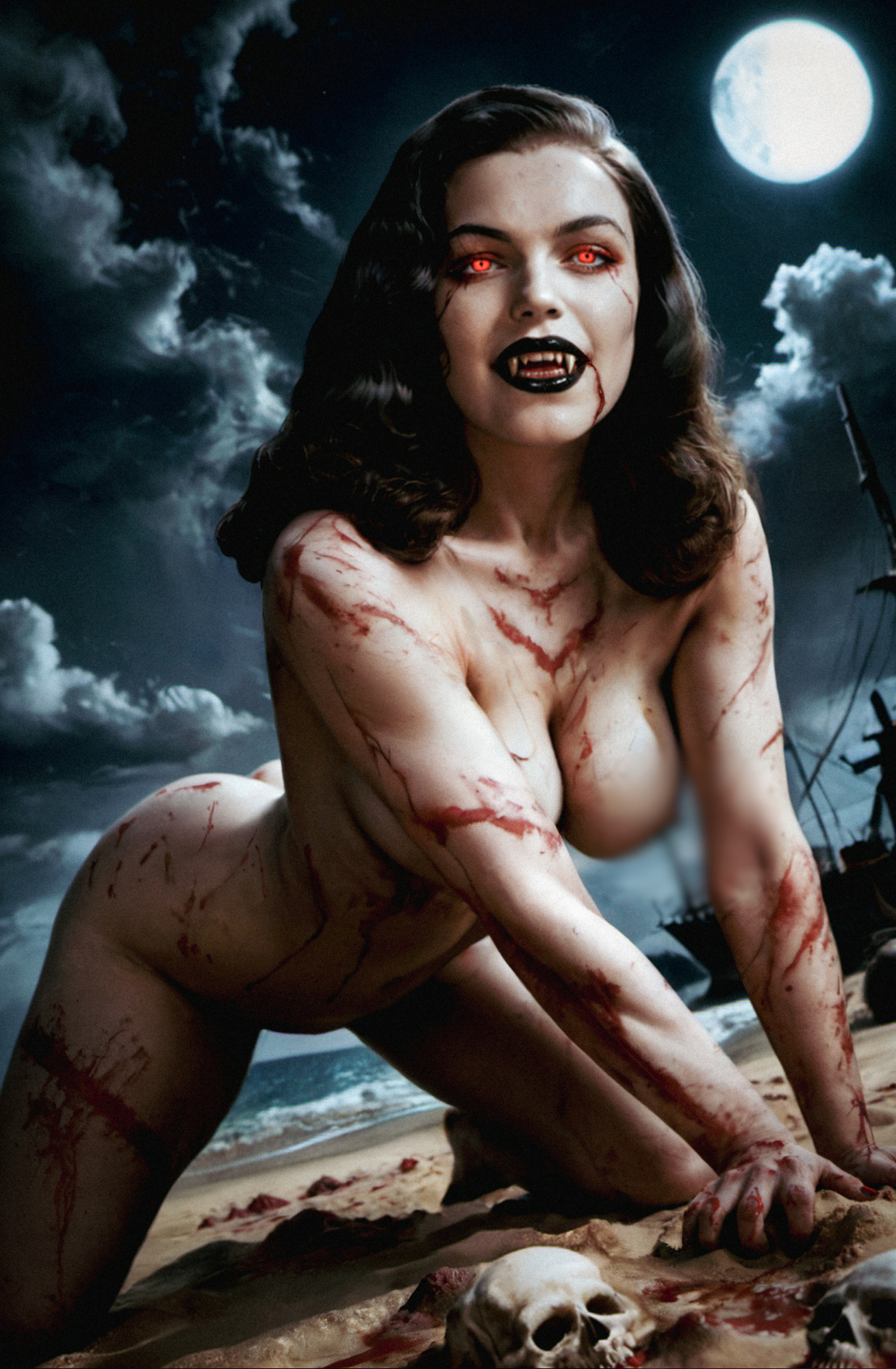 "Beach" Fantasy Of Cosplay Comic Cover Gallery