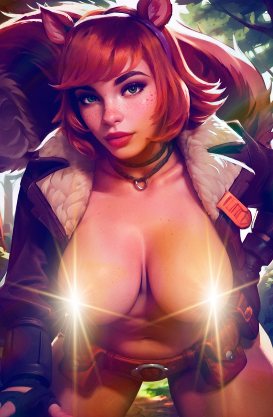 "Squirrely" Fantasy Of Cosplay Comic Cover Gallery