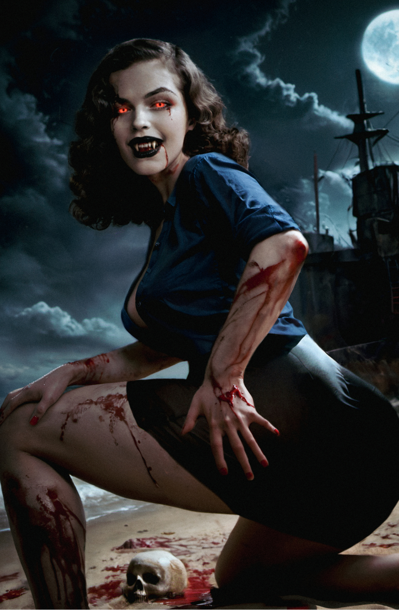 "Beach" Fantasy Of Cosplay Comic Cover Gallery