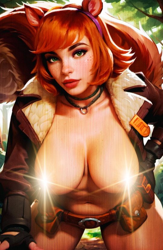 "Squirrely" Fantasy Of Cosplay Comic Cover Gallery
