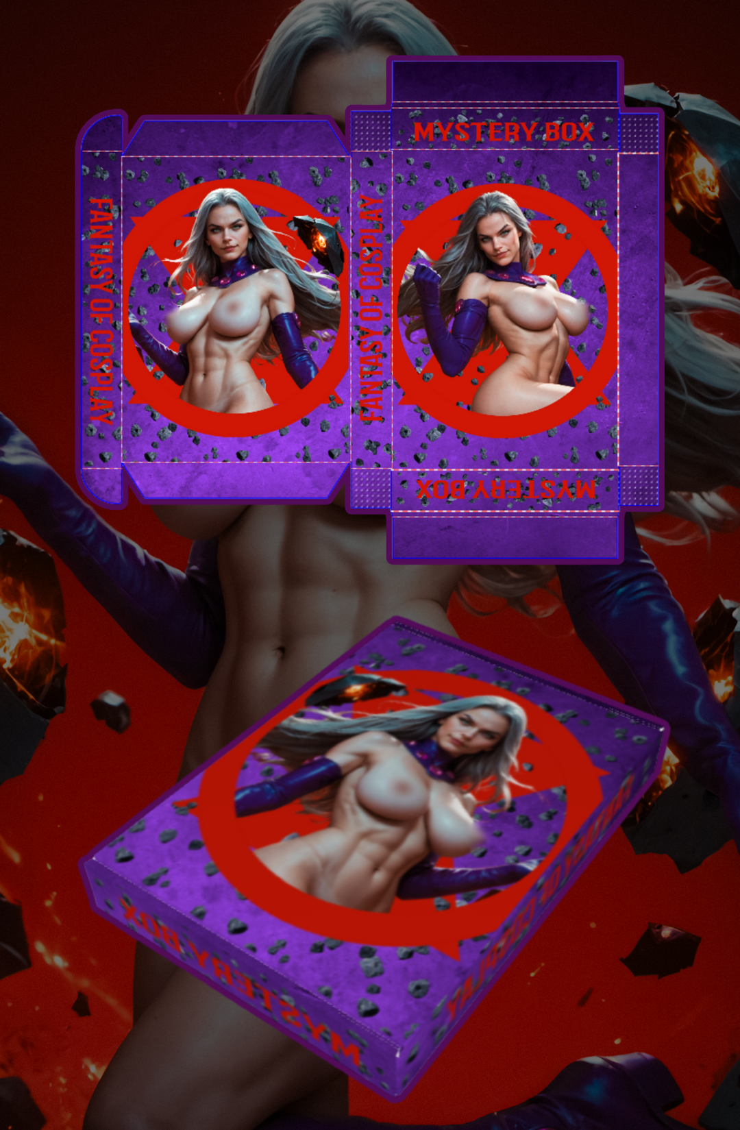"Magneta" Mystery Collectors Box (x5 Comics) Fantasy Of Cosplay Comic Cover Gallery